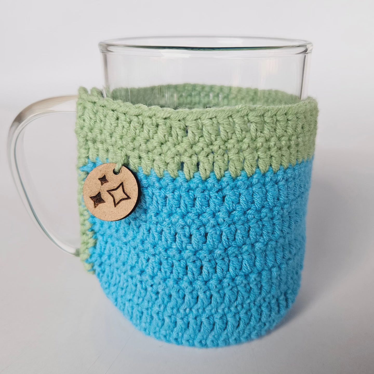 Mug Hugger - Blue & pistachio