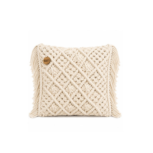 Macrame decorative pillow