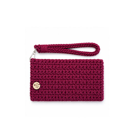 Wallet Burgundy with Handle
