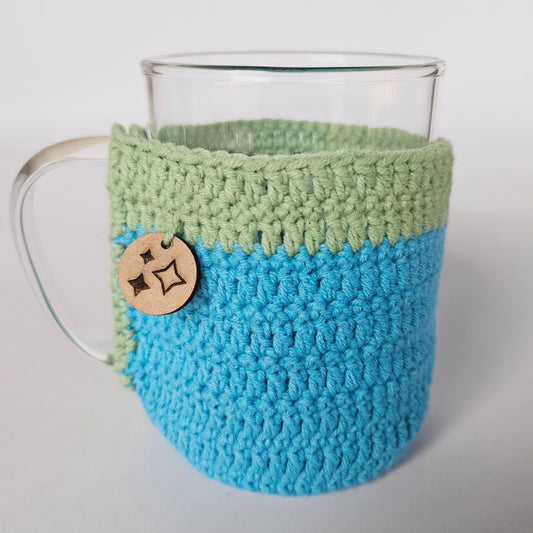 Mug Hugger  - Blue & pistachio