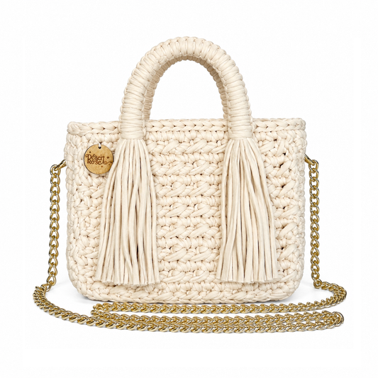Fringe Beige Bag